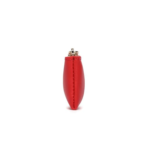 Slim Pencil Case Small Pencil Pouch Pen Case (Bright Red/FL) - color: Bright Red