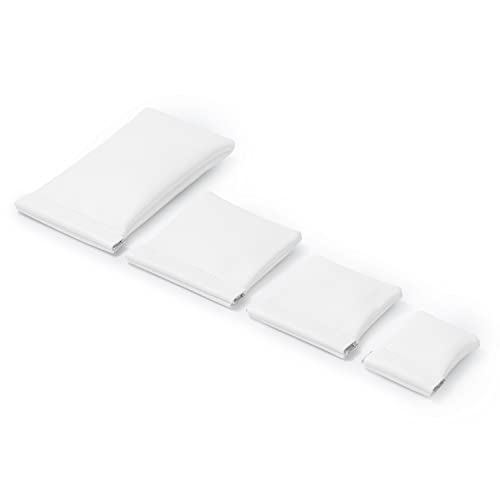 2 Pack PU Leather Slim Engagement Wedding Ring Pouch Leather Jewelry Pouch Christmas,Wedding Party Favor Gift Bag(Pearl White) - color: Pearl White, size: 2.99" x 2.56"