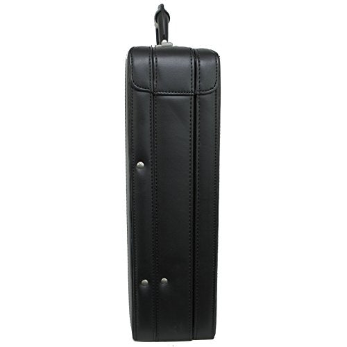 Alpine Swiss Mens Briefcase | Expandable Genuine Leather Attache Briefcase For Men | Dual Combination Lock Business Case