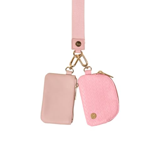 The Darling Effect Dynamic Duo Pouch Wristlet - color: Blush