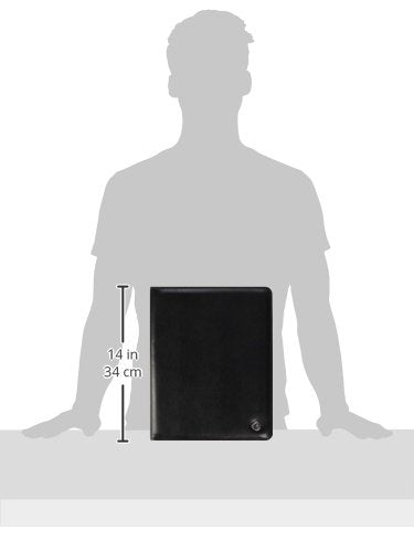 Case-it Business Meeting Padfolio | Professional Portfolio with Letter Size Writing Pad, Black (PAD-20) - color: Pad-20-black, size: 1 Pack