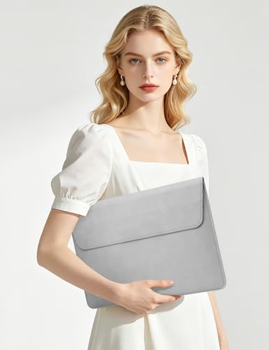 HYZUO 13 Inch Laptop Case Sleeve Bag with Adjustable Stand, Light Gray | for MacBook Air 13 M5 A3449 M4 M3 M2 M1 2026-2018, 13" MacBook Neo 2026, MacBook Pro 13 M2 M1 2026-2016, Surface Pro, XPS 13 - color: Light Gray, size: 13 Inch