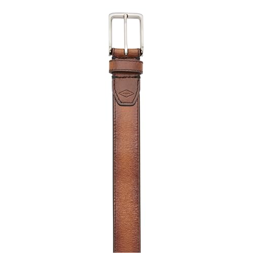 Fossil Brown Leather Belt for Men - color: Griffin Cognac, size: 34