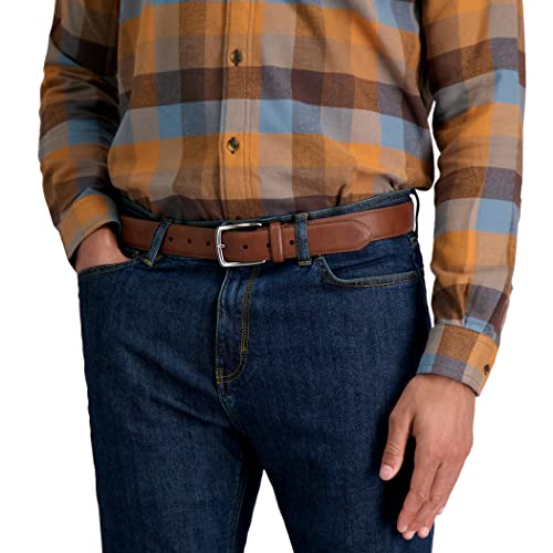 Columbia Men's Casual Everyday Leather Belt – Jeans, Chinos and Daily Wear - color: Tan Trinity, size: 38