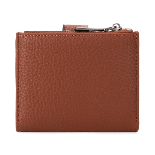 Montana West Women's Wallet Bifold Small Wallets Ladies RFID Blocking Wallet with Zipper Coin Pocket - color: 2 Brown