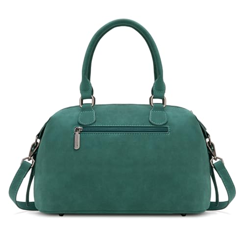 Wrangler Doctor Bag Top Handle Purse Hobo Shoulder Barrel Satchel Handbags for Women - color: Suede Turquoise