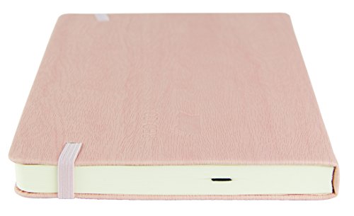 Red Co. 5” x 7” Embossed Heart Textured Faux Leather Journal, 240 Lined Pages, Pink - color: Pink Lined