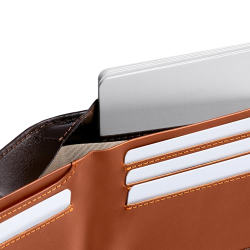 Bellroy Hide & Seek Wallet (Slim Leather Bifold Design, RFID Protected, Holds 5-12 Cards, Coin Pouch, Flat Note Section, Hidden Pocket) - color: Java