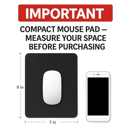 Faux Leather Mouse Pad – Elegant & Waterproof | Synthetic Leather, Non-Slip Rubber Base, Stitched Edges | Ideal for Laptop, Office (Brown, 7 x 9 Inches) - color: BROWN, size: 9L x 7W inches