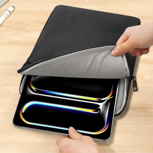 Dadanism 13 Inch Tablet Sleeve Protective Carrying Case, Black | Fits iPad Pro 13 inch M5/M4, iPad Air 13 inch M4/M3, iPad Pro 12.9", MacBook Neo 13" 2026, Galaxy Tab S10+ 12.4"/Tab S10 FE+ - color: Black, size: 13 inch