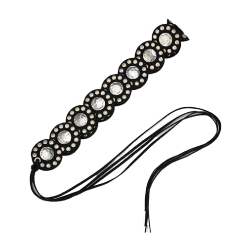ILuvatar Women's Bohemian Style Rope Braid Waist Belt U33 - color: Black-t23