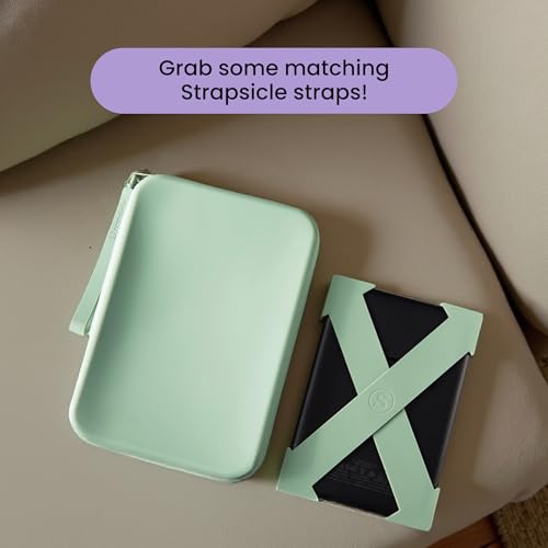 Strapsicle Silicone Clutch for Kindle & E-Readers – Multi-Purpose Bag for Phone, Wallet & Keys – Fits 6.8″–7″ Paperwhite 2024, 6″ Kindles, Kobos, Nook – Anti-Dust Coating – Caramel - color: Caramel