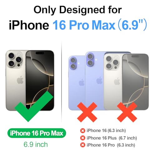 Shieldtop Compatible with MagSafe iPhone 16 Pro Max Wallet Case,Rose Gold | 2 in 1 Detachable Magnetic,Credit Card Holder Slots,RFID Blocking,PU Leather,Kickstand,Flip Folio Phone Cover for Men & Women - color: Rose Gold, size: iPhone 16 Pro Max - 6.9"