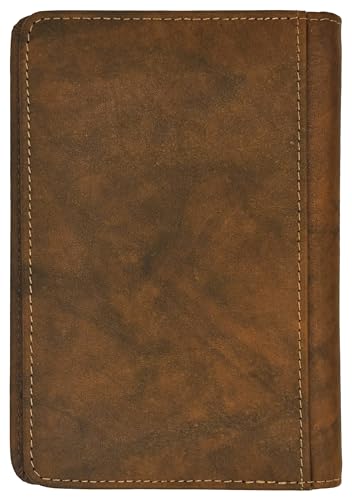 Antique Saddle Genuine Leather RFID Passport Cover - color: Antique Saddle