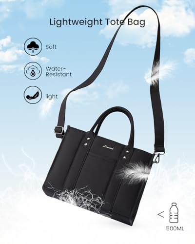 LOVEVOOK Purse for Women Leather Tote Bag Purse and Handbags, Satchel Shoulder Crossbody Top Handle Bags with Zipper - color: Black-puffer