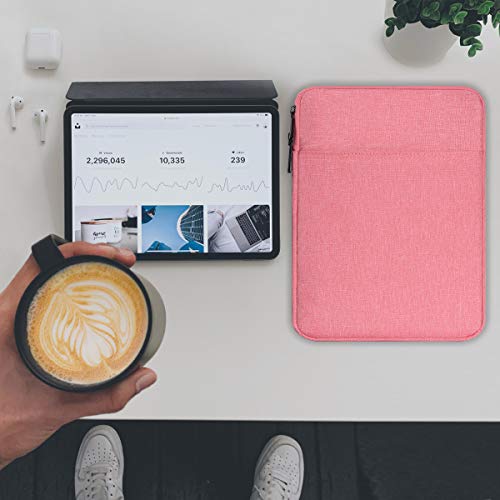 9-11 Inch Tablet Sleeve Case Bag for iPad 10.2, iPad 10th 10.9, iPad Pro 11 M5/Air 11 M3, iPad Air 5/4 10.9, Samsung Galaxy Tab A8 10.5, Fit Apple Smart Keyboard, Pink - color: Pink, size: 9-11 Inch