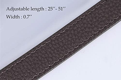 VanEnjoy Full Grain Leather Adjustable Crossbody Straps Replacement - 0.7" Wide, 25"-51" Long(Expresso) - color: Expresso