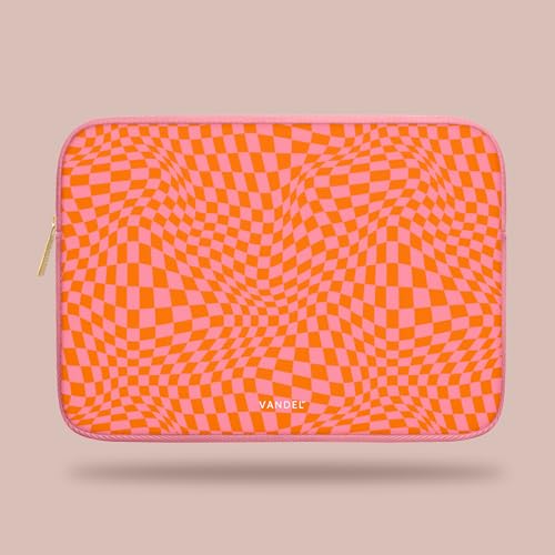 Vandel Slim, Protective Laptop Sleeve for 15-15.6 Inch Laptops, MacBook Air | Fits MacBook Air 15, MacBook Pro 15, Acer Aspire, 15” Chromebooks, Asus Zenbook 15.6, Lenovo IdeaPad/Flex/Yoga - color: b. Pink Checker, size: 15 Inch