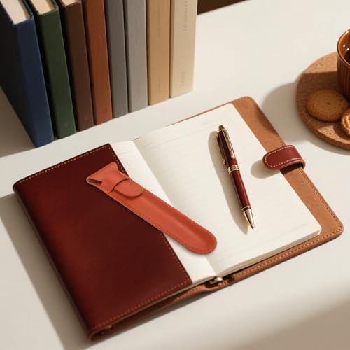 uxcell 2 Pcs Leather Pen Pouch, Flip Single Pen Case Holder Protective Sleeve Cover for Fountain Ball Points Pencils Touch Office Desk Supplies, Green - color: Green