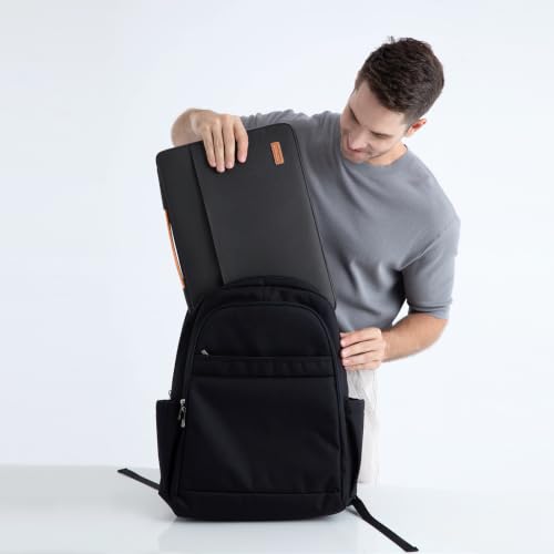 DOMISO 360° Protective Laptop Sleeve Laptop Case 15.6 inch | Compatible with HP Pavilion/Envy x360,Dell,ASUS VivoBook/ZenBook,HP Lenovo Samsung MSI Acer Notebook Computer Case,Black - color: Black, size: 15.6"