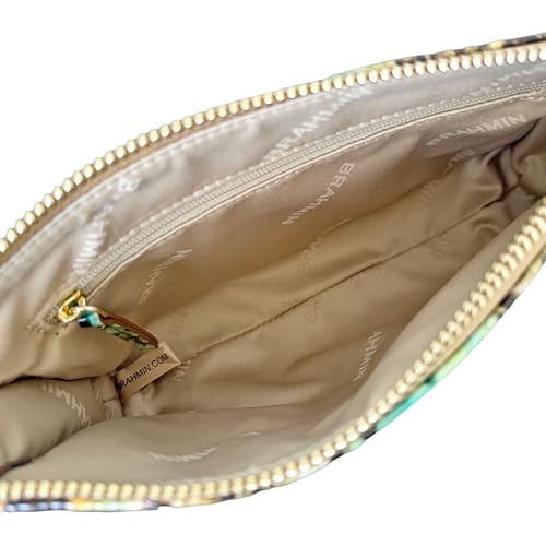 BRAHMIN Ombre Melbourne Daisy Clutch - color: Mineral Blue Chevelle
