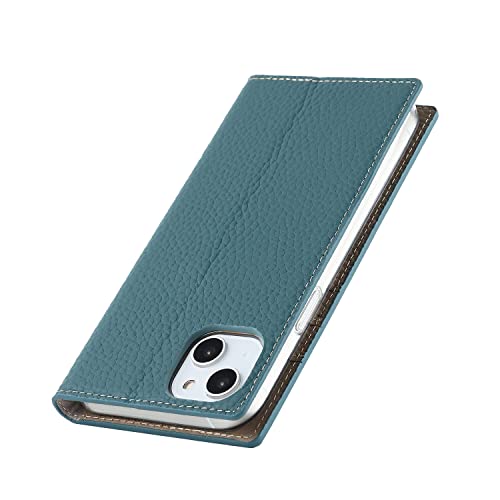 iCoverCase Compatible iPhone 15 Plus Wallet Case, RFID Blocking Genuine Leather Magnetic Flip Cover Case with Wrist Strap, Card Slots, Kickstand Feature - 6.7 Inch (Light Blue) - color: A-Light Blue, size: iPhone 15 Plus