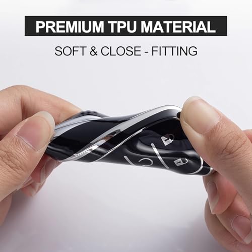 Key Fob Cover for Chevy - Premium Soft TPU Shell Full Protection Case with Keychain, Fits Equinox Malibu Traverse Cruze Blazer Camaro Trailblazer Spark Sonic Volt Bolt Trax, Purple 5-Button - color: Purple, size: 5 Buttons