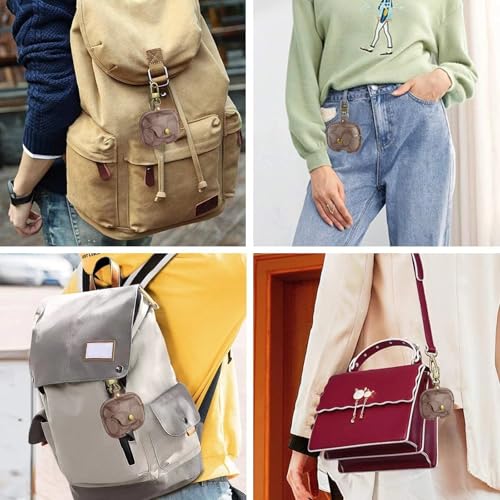 for AirPods 4 Case, Leather Full Body Shockproof Protective Cover (D) - color: D