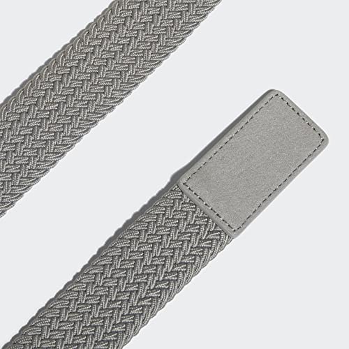 adidas Unisex Adult Braided Stretch Belt - color: Grey Three, size: Small-Medium