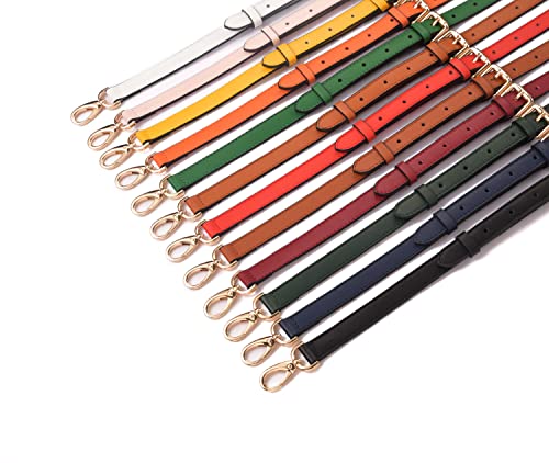 Genuine Leather Purse Strap Replacement Crossbody Handbag Long Adjustable - color: White-bag Strap