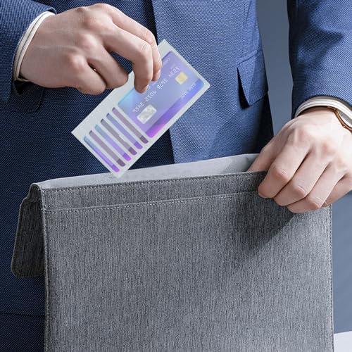 SET OF 2 Wallet Inserts Replacement 6 Page Card Holder for Bifold or Trifolds Wallet - color: Set of 2 - Checkbook 6 Page
