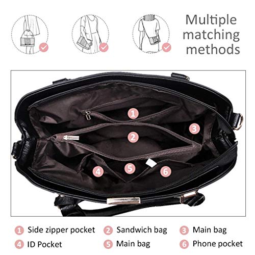 Pahajim Women Fashion Purses and Handbags Shoulder Tote Bags Top Handle Satchel for Women - color: Pink