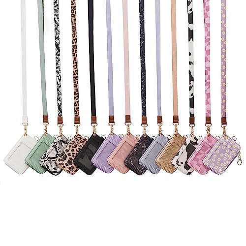 MONDO DESIGNS 2-in-1 ID Badge Holder with Lanyard - Multi-Use Lanyard Keychain Wallet for Women, Small Keychain Wristlet Wallet with Strap & Lanyards for ID Badges, Phone & Card Holder - Black - color: Black
