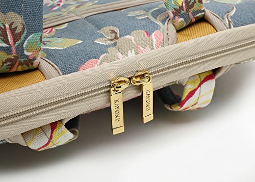 kayond Blue Water Hyacinth Patten water resistant Laptop Shoulder Messenger Bag Case Sleeve for 14 Inch 14.1 Inch Laptop,Laptop Briefcase - color: Water Hyacinth, size: 14-14.1 Inch
