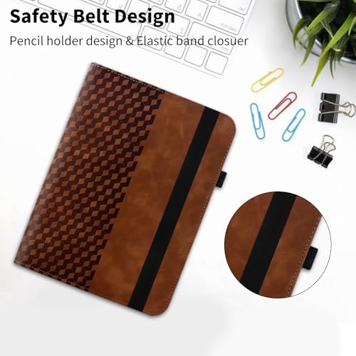 Case for Samsung Galaxy Tab S10 Lite/ S10 FE/ S9 FE 5G 10.9 Inch/Tab S9 11 Inch, 360 Degree Rotating PU Leather Folio Protective Case with Auto Sleep/Wake,Card Holder&Shoulder Strap, Brown - color: Brown, size: Samsung galaxy tab s10 lite