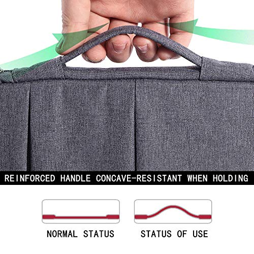 Voova 13.3-13 Inch Laptop Sleeve, MacBook Case,Laptop Case, Gray | Slim splash-proof 13-inch laptop case compatible with MacBook Pro M1-M4 Max, HP, Lenovo, Acer and Asus for daily use - color: Grey, size: 12.6-13.6 Inch
