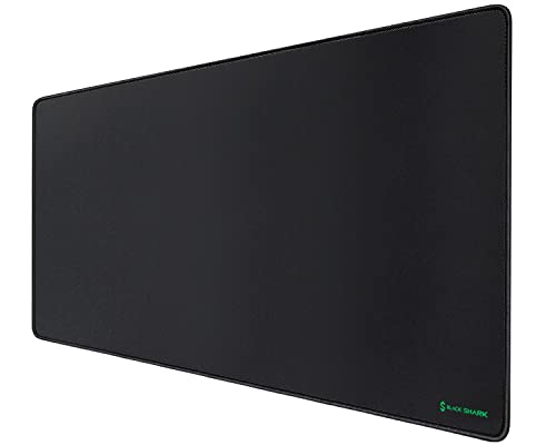 Black Shark Gaming Mouse Pad Desk Mat (35.4" × 15.8" × 0.15") Thick Extended Mousepad Non-Slip Spill-Resistant Mousepad with Special-Textured Surface, Anti-Fray Stitched Edges Desk Pad Manta P3 - size: 15.8L x 35.4W inches