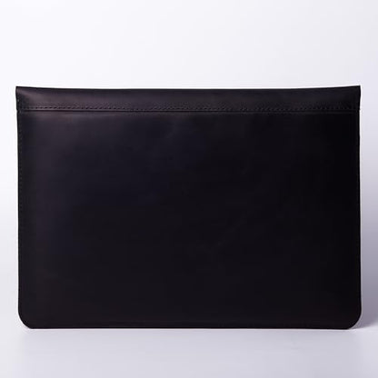 Black Leather Laptop Sleeves 13" NEO Made for MacBook Air 13 inch Leather Case - Carrying Protective Cases Compatible with MacBook 13" NEO, Black - color: Black, size: MacBook 13" NEO