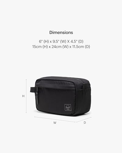 Herschel Unisex Chapter Travel Kit - color: Black Tonal, size: Small - 3L