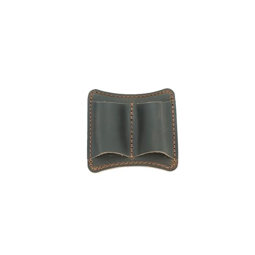 JJNUSA Genuine Leather Travel Joural A5 A6 Pen Holder Clip Notebook Pen Loop Stylish, notebook pen pencil holder clip and Practical Pen Organizer (Darkbrown) - color: Darkbrown