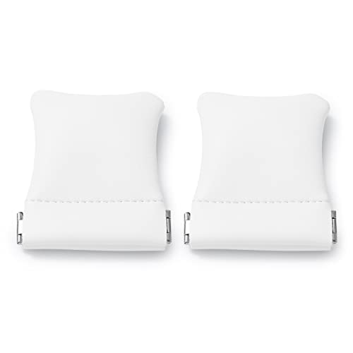 2 Pack PU Leather Slim Engagement Wedding Ring Pouch Leather Jewelry Pouch Christmas,Wedding Party Favor Gift Bag(Pearl White) - color: Pearl White, size: 2.99" x 2.56"