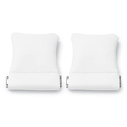 2 Pack PU Leather Slim Engagement Wedding Ring Pouch Leather Jewelry Pouch Christmas,Wedding Party Favor Gift Bag(Pearl White) - color: Pearl White, size: 2.99" x 2.56"