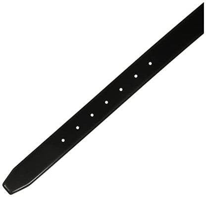 Perry Ellis Men's Portfolio Hi-lo Reversible Leather Dress Belt, Matte Finish, Stitched Edges Silver Prong Buckle, 1.5” Width - color: Hi-lo Blk/Brn, size: 36