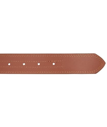 Nautica Men's Signature Leather and Canvas Belt | Ribbon Detail | Flag Design | Classic | Casual | Metal Buckle - color: Signature Logo - Navy, size: 42"