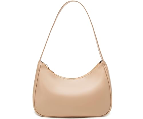 CYHTWSDJ Shoulder Bags for Women, Cute Hobo Tote Handbag Mini Clutch Purse with Zipper Closure - color: Khaki