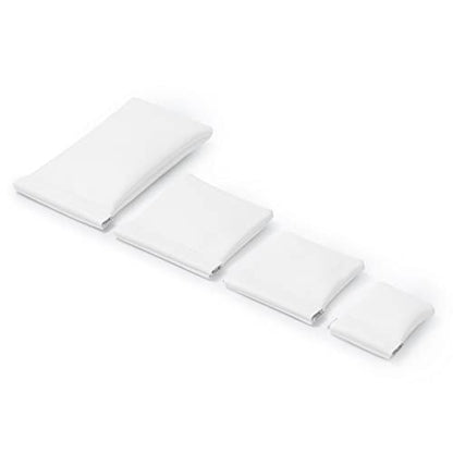 2 Pack PU Leather Slim Engagement Wedding Ring Pouch Leather Jewelry Pouch Christmas,Wedding Party Favor Gift Bag(Pearl White) - color: Pearl White, size: 2.99" x 2.56"