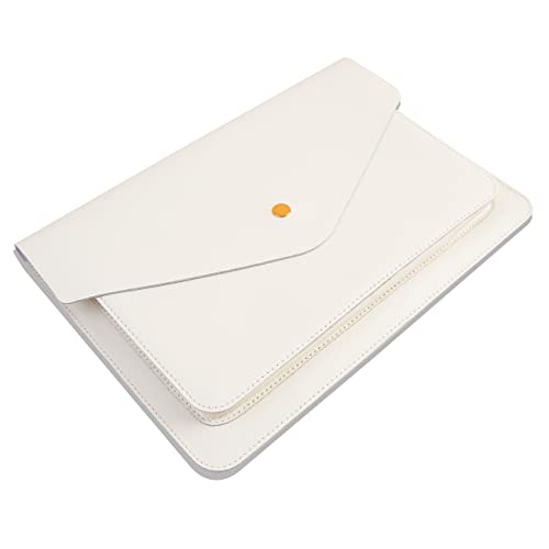 Leather Laptop Sleeve Compatible with New 14 inch MacBook Pro A2442,Old MacBook Air 13 A1466 A1369, Old MacBook Pro 13 A1502 A1425, Surface Laptop 13.5 Color White - color: White, size: 14 Inch