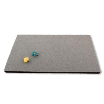6-Pack Jewelry Display Foam Pad, Tray Insert - 72 Rings Holder Slots - Grey Velvet (14x7 Full Size) by TheDisplayGuys - color: Velvet (Grey), size: 72 Slots
