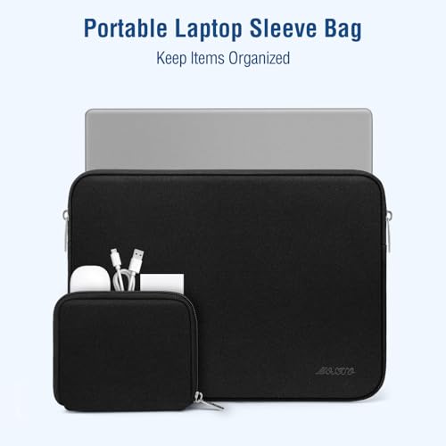 MOSISO Laptop Case 13 inch, 13 inch Laptop Sleeve with Small Case | Compatible with MacBook Neo / Air M5 M4 M3 M2 M1 2026-2018 / Pro M2 M1 2026-2016, Neoprene Computer Sleeve Bag, Black - color: Black, size: 13 inch