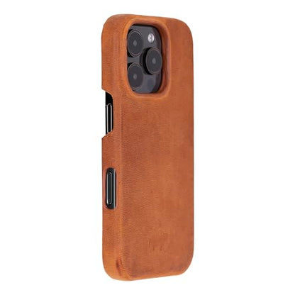 BLACKBROOK Case for iPhone 16 Pro Case Wallet, Full Grain Leather, Wireless Charging, RFID Blocking 4 Card Slots and ID Holder, 2-in-1 Folio Wallet Case Compatible with iPhone 16 Pro - color: Golden Brown, size: iPhone 16 Pro